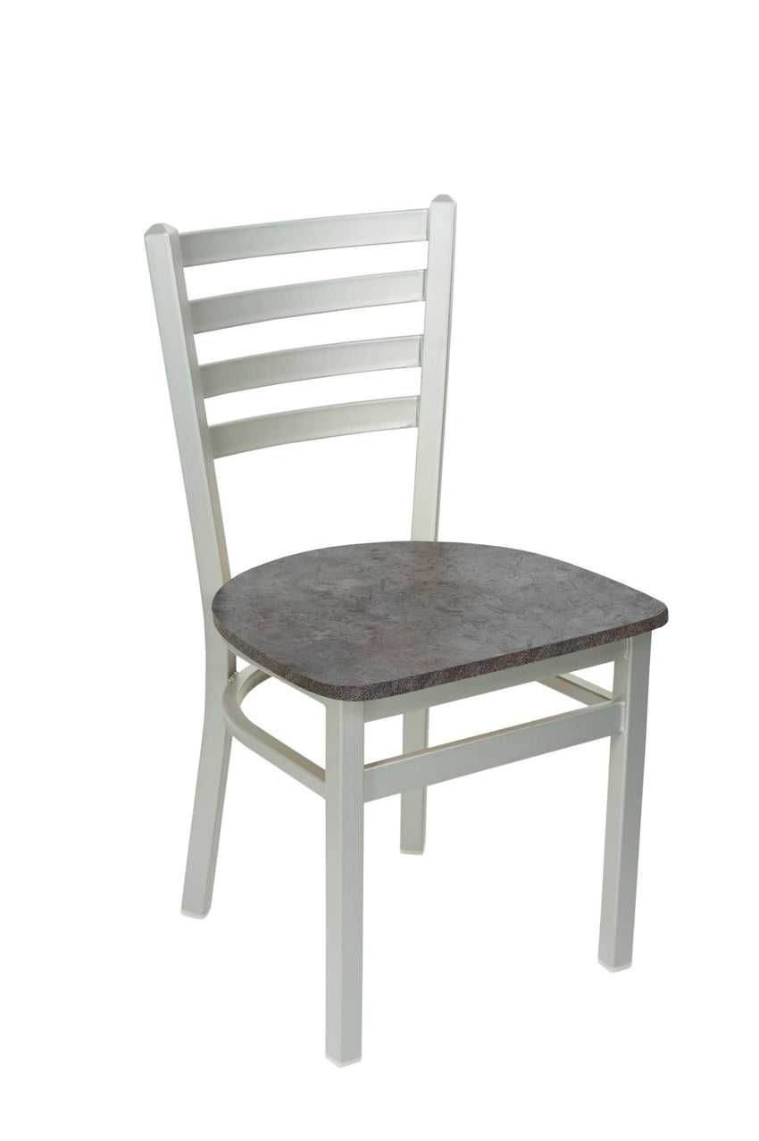 BFM Seating - Lima Ladder Back Chair - Relic Seat - Steel Frame - (BFM - 2160C) - SchoolOutlet