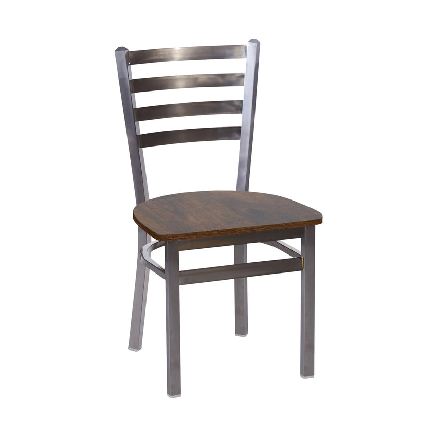 BFM Seating - Lima Ladder Back Chair - Relic Seat - Steel Frame - (BFM - 2160C) - SchoolOutlet