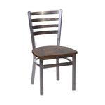 BFM Seating - Lima Ladder Back Chair - Relic Seat - Steel Frame - (BFM - 2160C) - SchoolOutlet