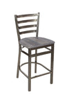 BFM Seating - Lima Ladder Back Counter Height Stool - Relic Seat - Steel Frame - (BFM - 2160H) - SchoolOutlet