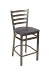 BFM Seating - Lima Ladder Back Counter Height Stool - Relic Seat - Steel Frame - (BFM - 2160H) - SchoolOutlet