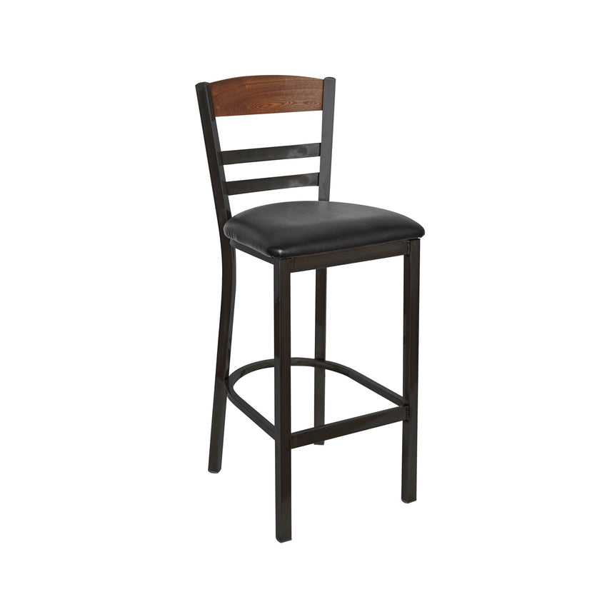 BFM Seating - Barrick Steel Wood Back Bar Stool - (BFM - 2165B) - SchoolOutlet
