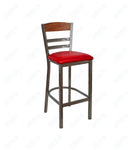 BFM Seating - Barrick Steel Wood Back Bar Stool - 29