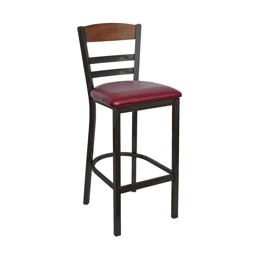 BFM Seating - Barrick Steel Wood Back Bar Stool - (BFM - 2165B) - SchoolOutlet