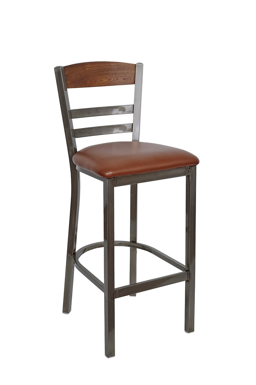 BFM Seating - Barrick Steel Wood Back Bar Stool - (BFM - 2165B) - SchoolOutlet
