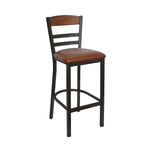 BFM Seating - Barrick Steel Wood Back Bar Stool - (BFM - 2165B) - SchoolOutlet