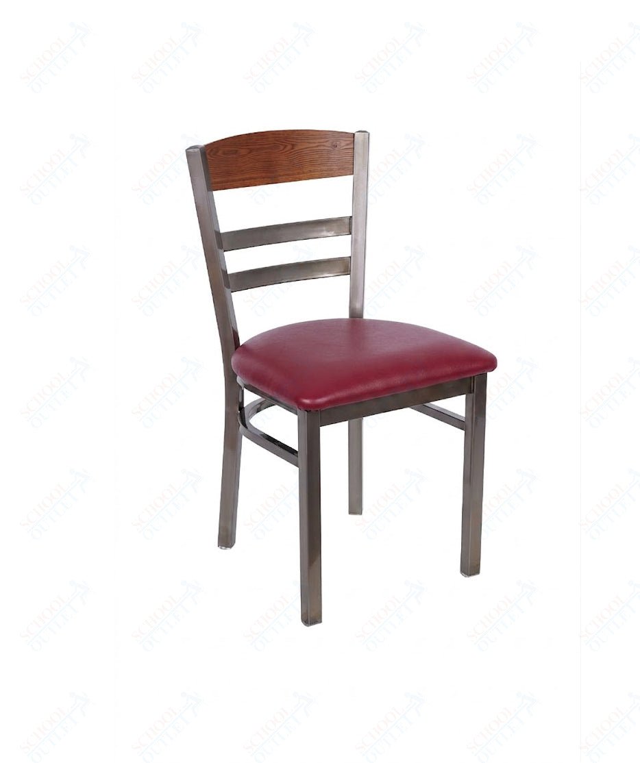BFM Seating - Barrick Steel Wood Back Chair - 17.5" Seat Height (BFM - 2165C) - SchoolOutlet