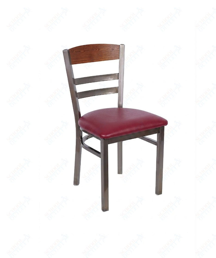 BFM Seating - Barrick Steel Wood Back Chair - 17.5" Seat Height (BFM - 2165C) - SchoolOutlet