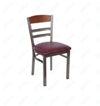 BFM Seating - Barrick Steel Wood Back Chair - 17.5