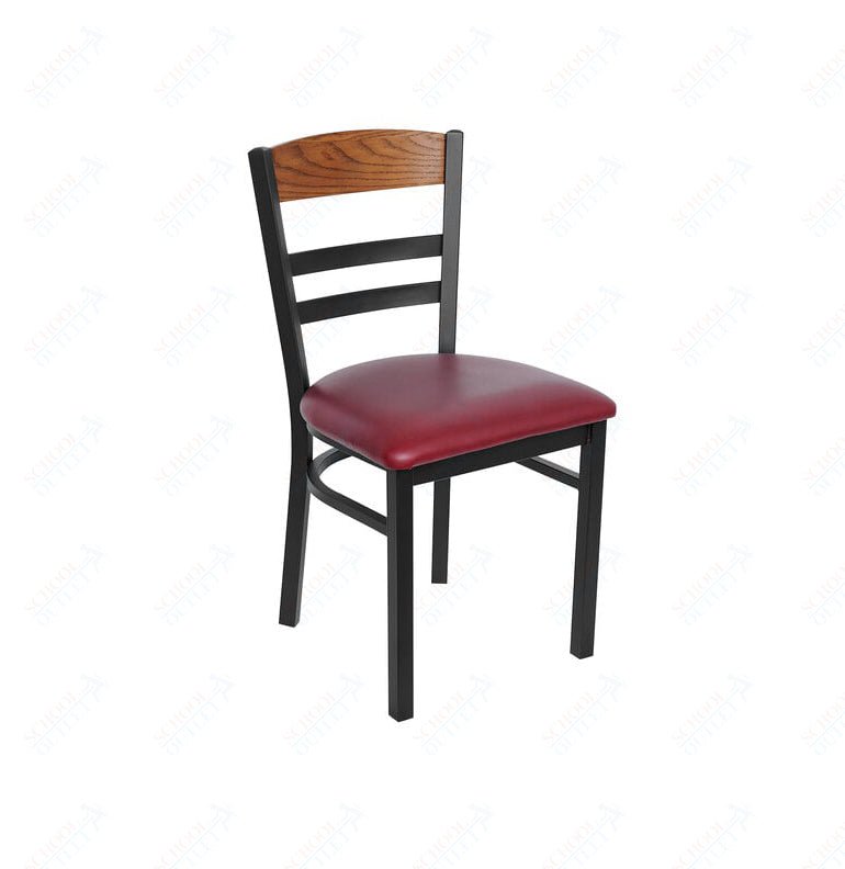 BFM Seating - Barrick Steel Wood Back Chair - 17.5" Seat Height (BFM - 2165C) - SchoolOutlet