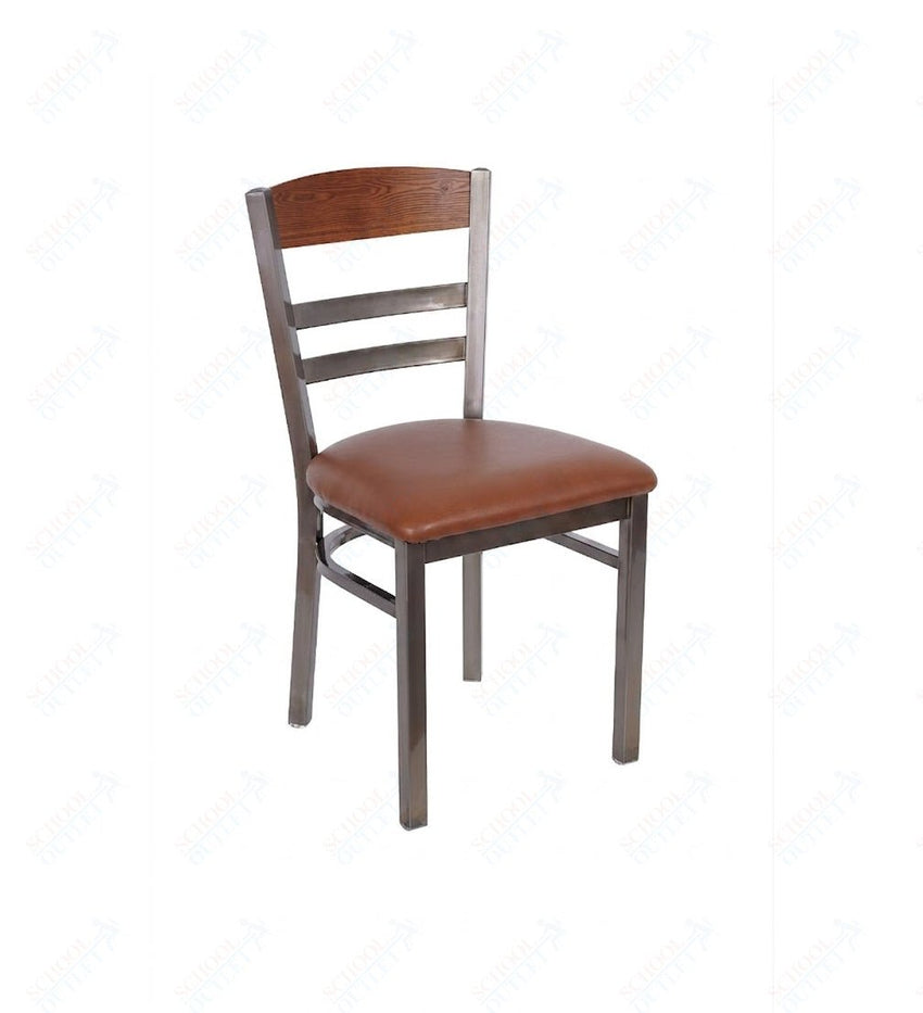 BFM Seating - Barrick Steel Wood Back Chair - 17.5" Seat Height (BFM - 2165C) - SchoolOutlet