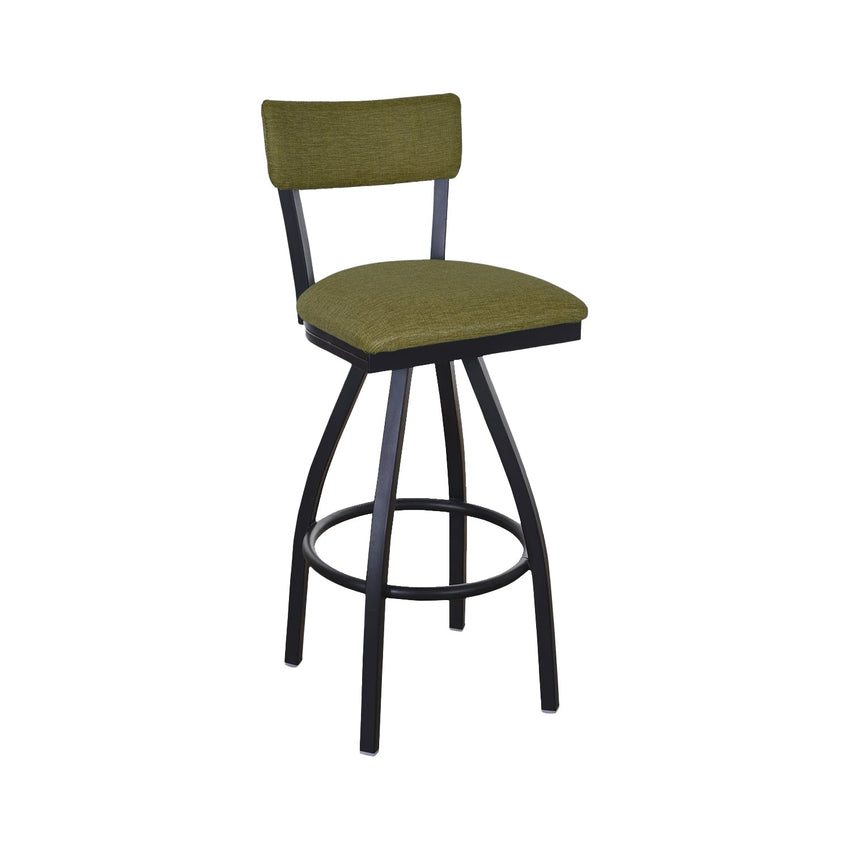 BFM Seating Bristol Swivel Barstool - Grade 4 Upholstered Seat & Back - Steel Frame - (BFM - 4301SSTT) - SchoolOutlet