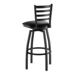 BFM Seating Bristol Swivel Barstool - Grade 4 Upholstered Seat & Back - Steel Frame - (BFM - 4301SSTT) - SchoolOutlet