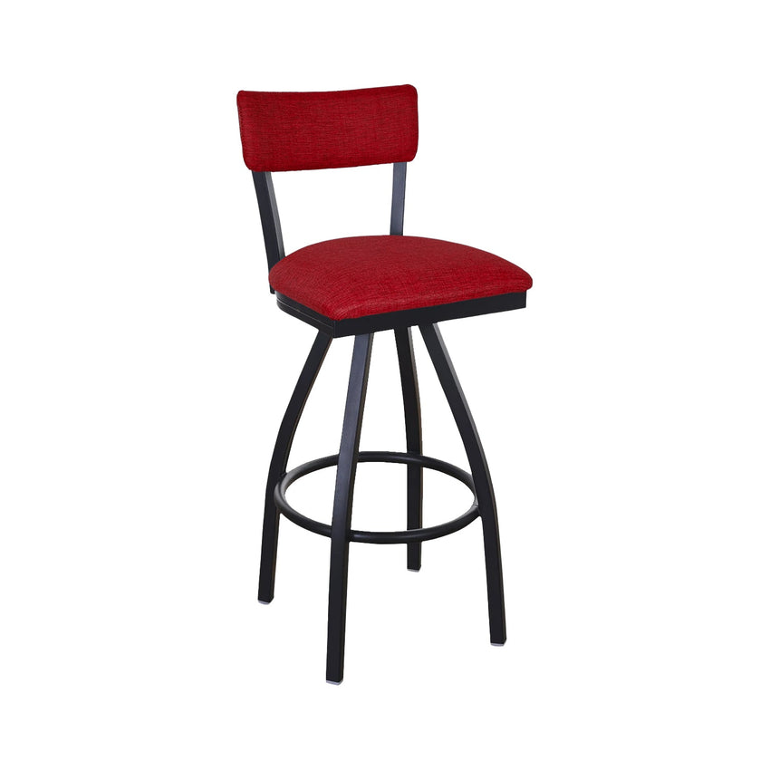 BFM Seating Bristol Swivel Barstool - Grade 4 Upholstered Seat & Back - Steel Frame - (BFM - 4301SSTT) - SchoolOutlet