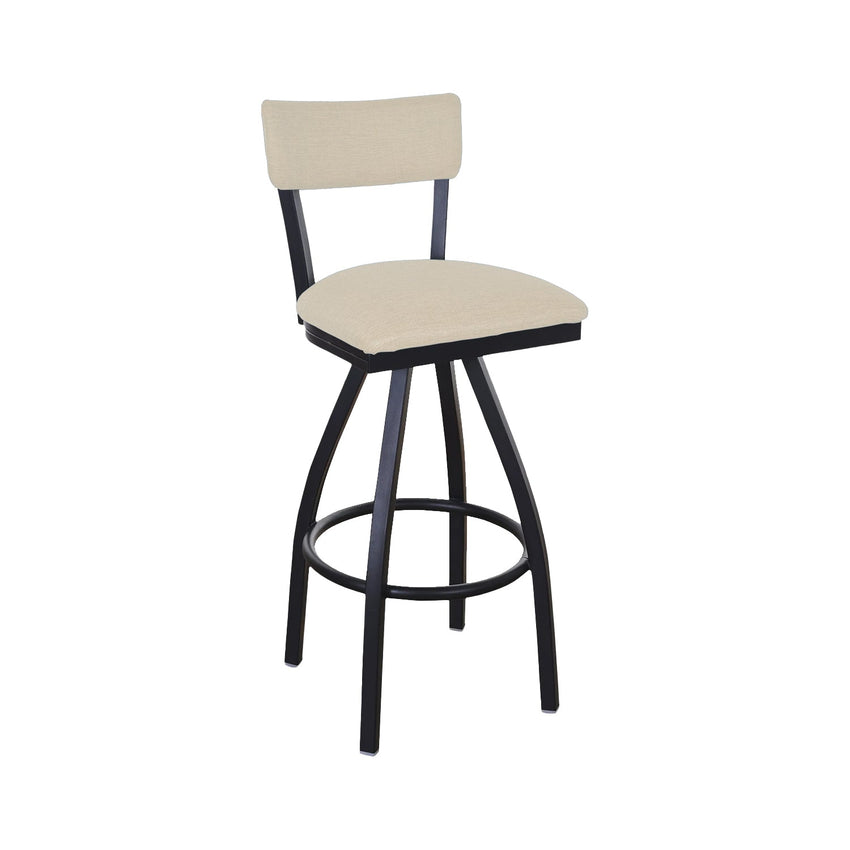 BFM Seating Bristol Swivel Barstool - Grade 4 Upholstered Seat & Back - Steel Frame - (BFM - 4301SSTT) - SchoolOutlet