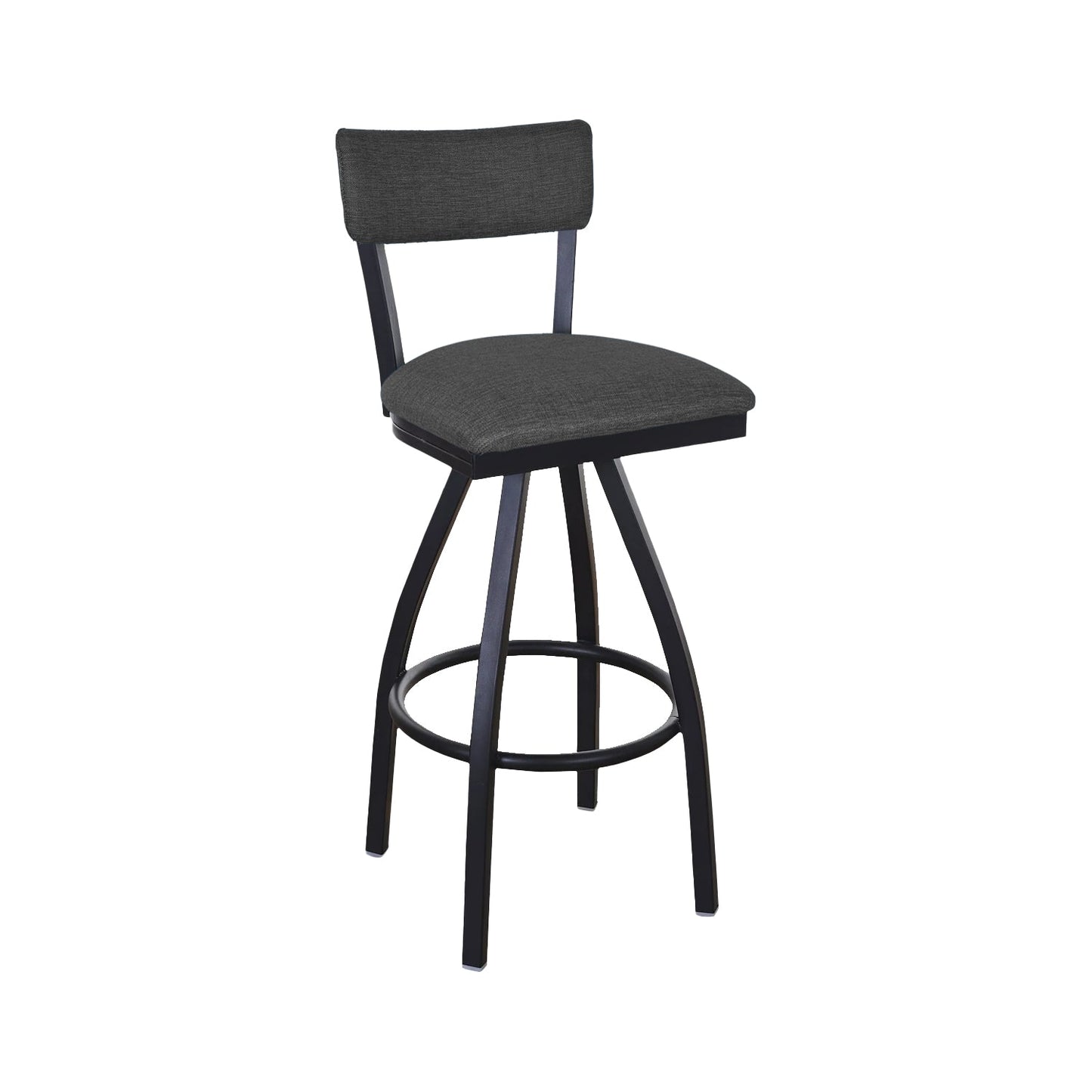 BFM Seating Bristol Swivel Barstool - Grade 4 Upholstered Seat & Back - Steel Frame - (BFM - 4301SSTT) - SchoolOutlet