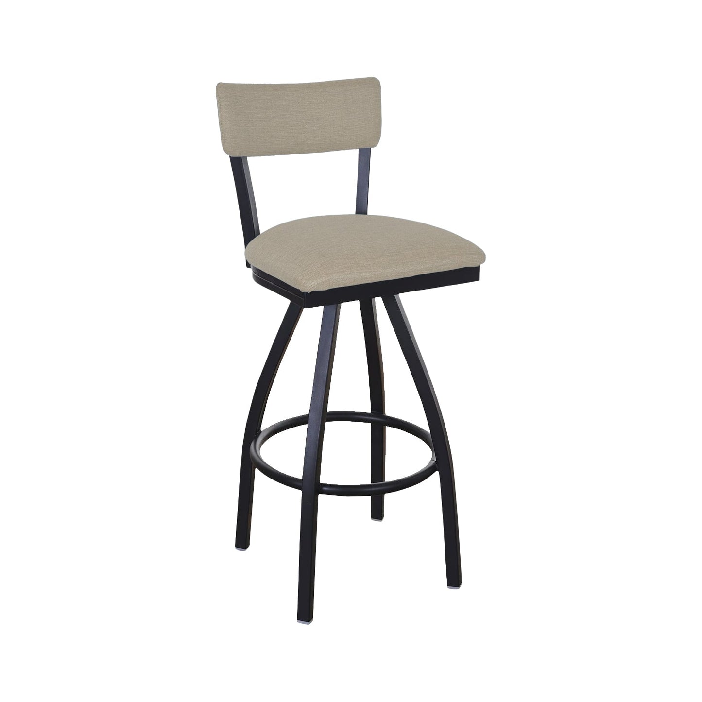 BFM Seating Bristol Swivel Barstool - Grade 4 Upholstered Seat & Back - Steel Frame - (BFM - 4301SSTT) - SchoolOutlet