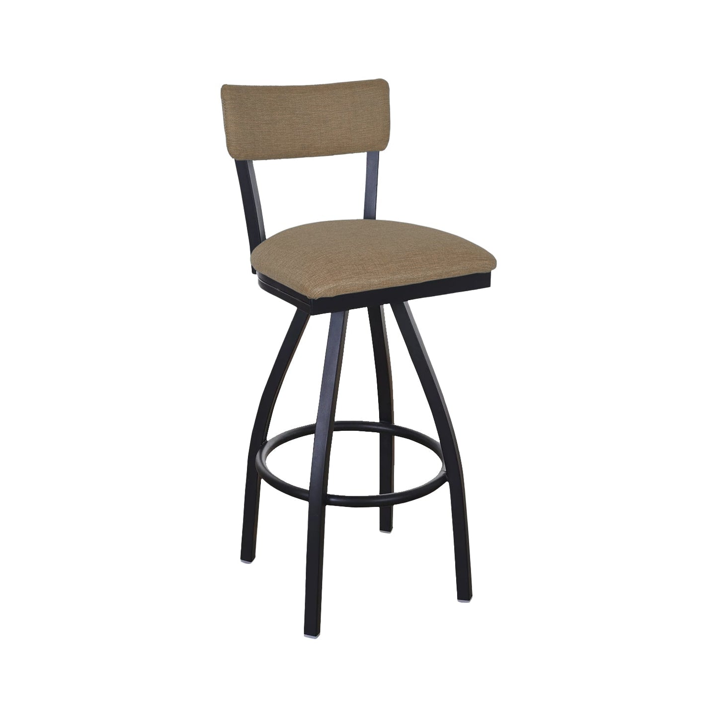 BFM Seating Bristol Swivel Barstool - Grade 4 Upholstered Seat & Back - Steel Frame - (BFM - 4301SSTT) - SchoolOutlet