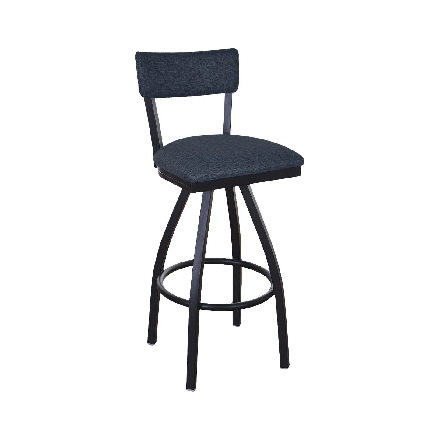 BFM Seating Bristol Swivel Barstool - Grade 4 Upholstered Seat & Back - Steel Frame - (BFM - 4301SSTT) - SchoolOutlet