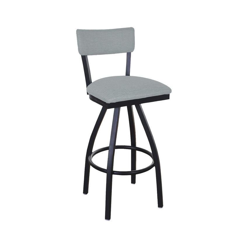 BFM Seating Bristol Swivel Barstool - Grade 4 Upholstered Seat & Back - Steel Frame - (BFM - 4301SSTT) - SchoolOutlet