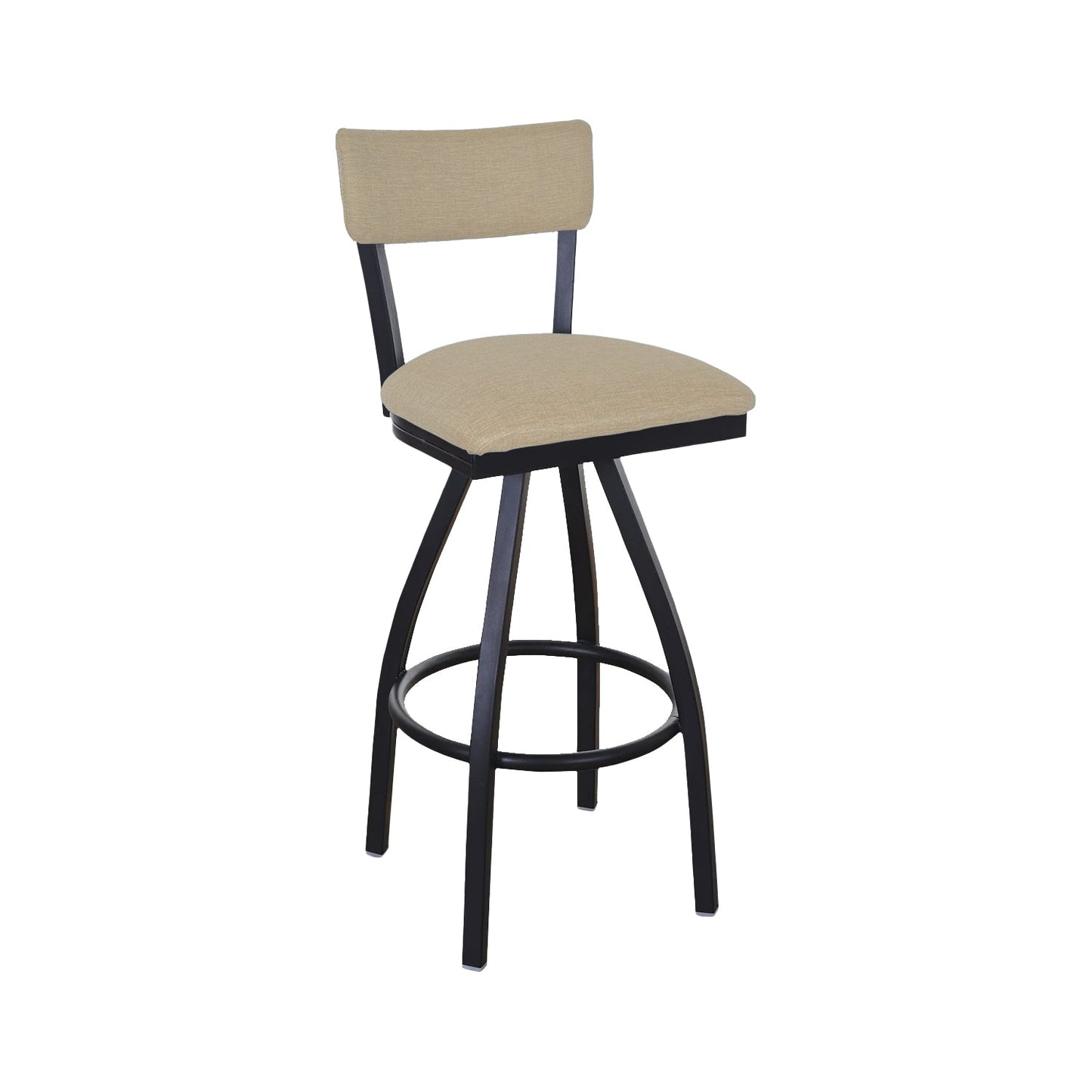 BFM Seating Bristol Swivel Barstool - Grade 4 Upholstered Seat & Back - Steel Frame - (BFM - 4301SSTT) - SchoolOutlet