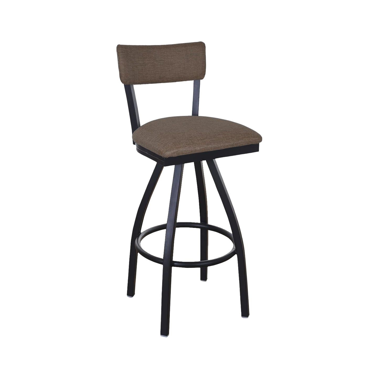 BFM Seating Bristol Swivel Barstool - Grade 4 Upholstered Seat & Back - Steel Frame - (BFM - 4301SSTT) - SchoolOutlet