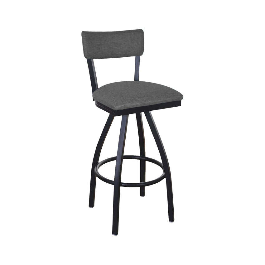 BFM Seating Bristol Swivel Barstool - Grade 4 Upholstered Seat & Back - Steel Frame - (BFM - 4301SSTT) - SchoolOutlet