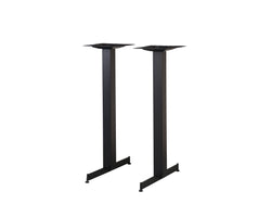 BFM Seating Jaxon - 24" End Base 2-pc Set - Bar Height - 3" Square Columns - 11.875" Bolt-On Top Plates- Sand Black - (BFM-BXS)