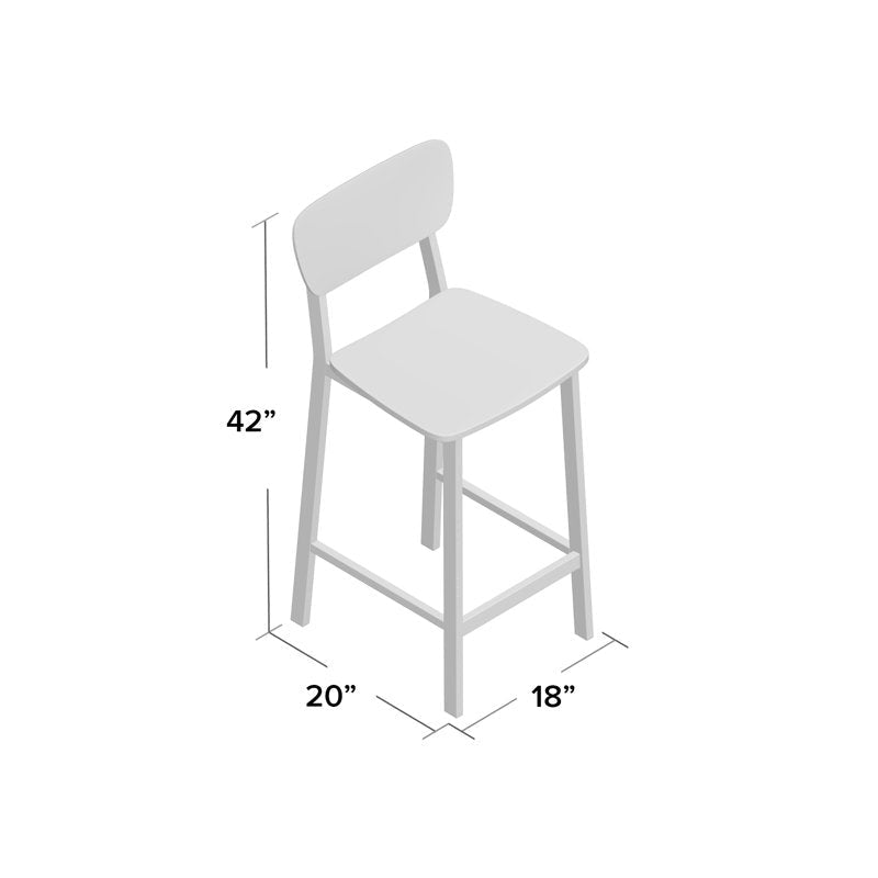 BFM Seating Hamilton Side Barstool, Grade 3 Vinyl Seat & Back - Steel Frame - Platinum Finish - (BFM - JS10B) - SchoolOutlet