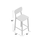 BFM Seating Hamilton Side Barstool, Grade 3 Vinyl Seat & Back - Steel Frame - Platinum Finish - (BFM - JS10B) - SchoolOutlet