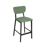 BFM Seating Hamilton Side Barstool, Grade 3 Vinyl Seat & Back - Steel Frame - Sand Black Finish(BFM - JS10B) - SchoolOutlet