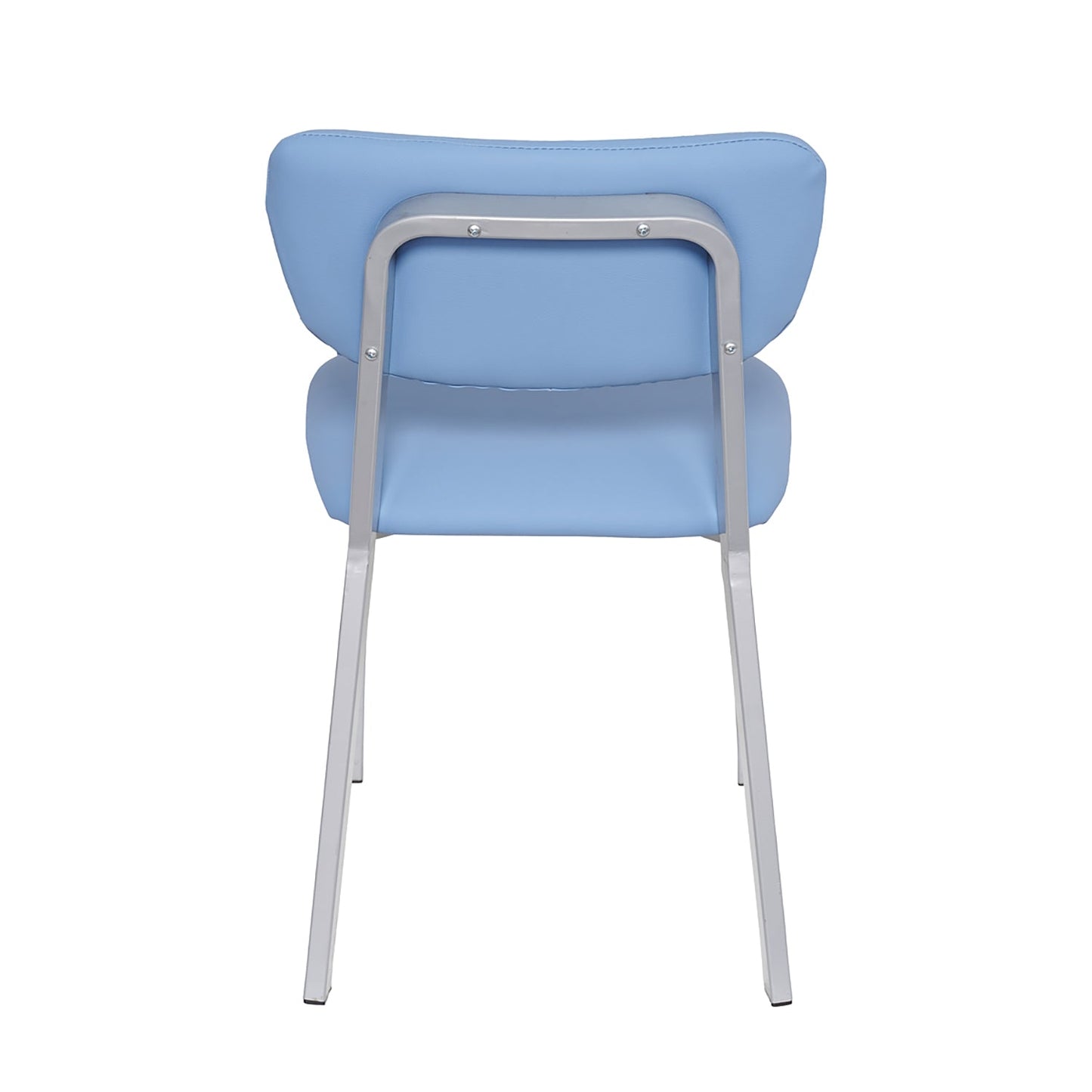 BFM Seating Hamilton Side Chair, Grade 3 Vinyl Seat & Back - Steel Frame - Platinum Finish - (BFM - JS10C) - SchoolOutlet