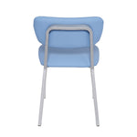 BFM Seating Hamilton Side Chair, Grade 3 Vinyl Seat & Back - Steel Frame - Platinum Finish - (BFM - JS10C) - SchoolOutlet