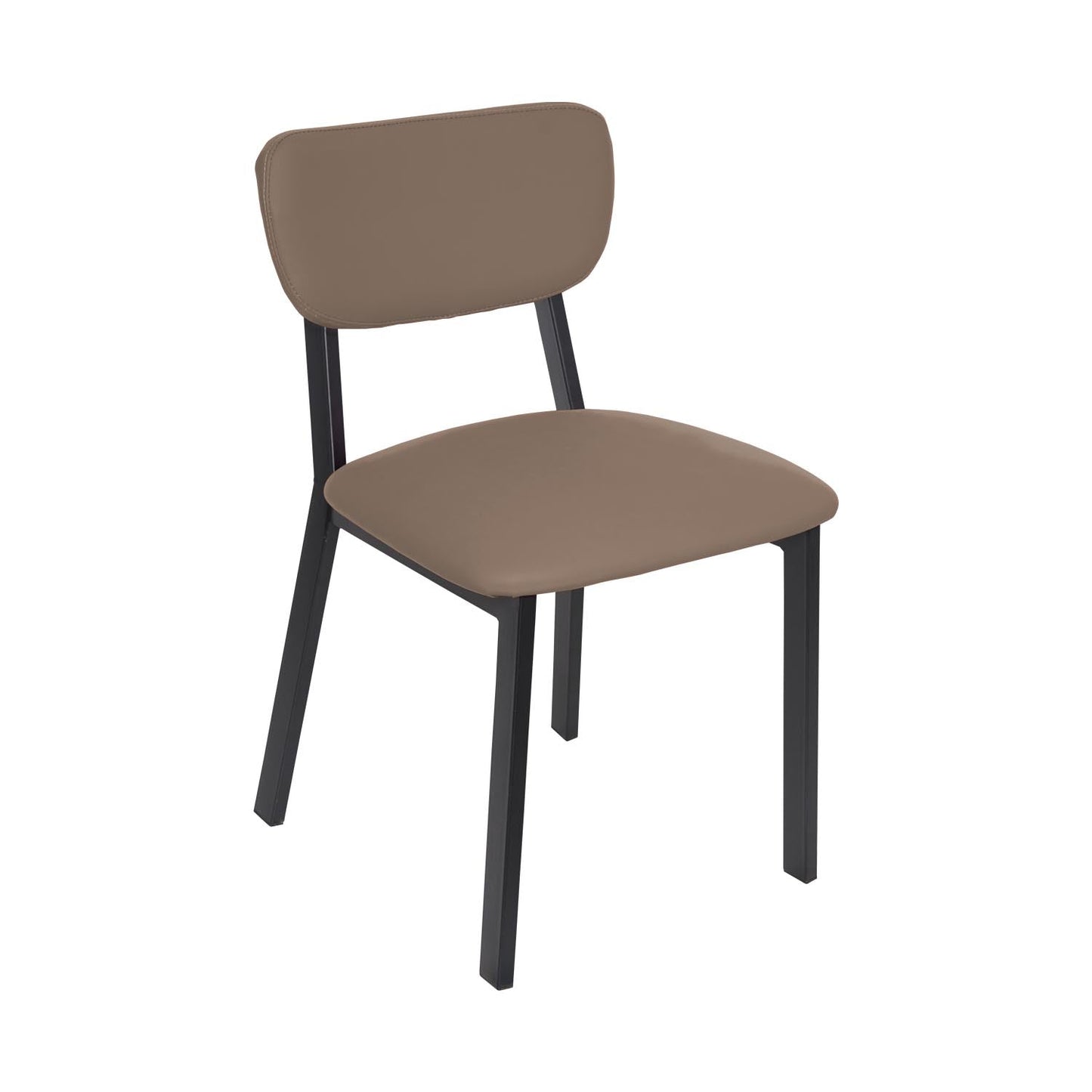 BFM Seating Hamilton Side Chair, Grade 3 Vinyl Seat & Back - Steel Frame - Sand Black Finish - (BFM - JS10C) - SchoolOutlet