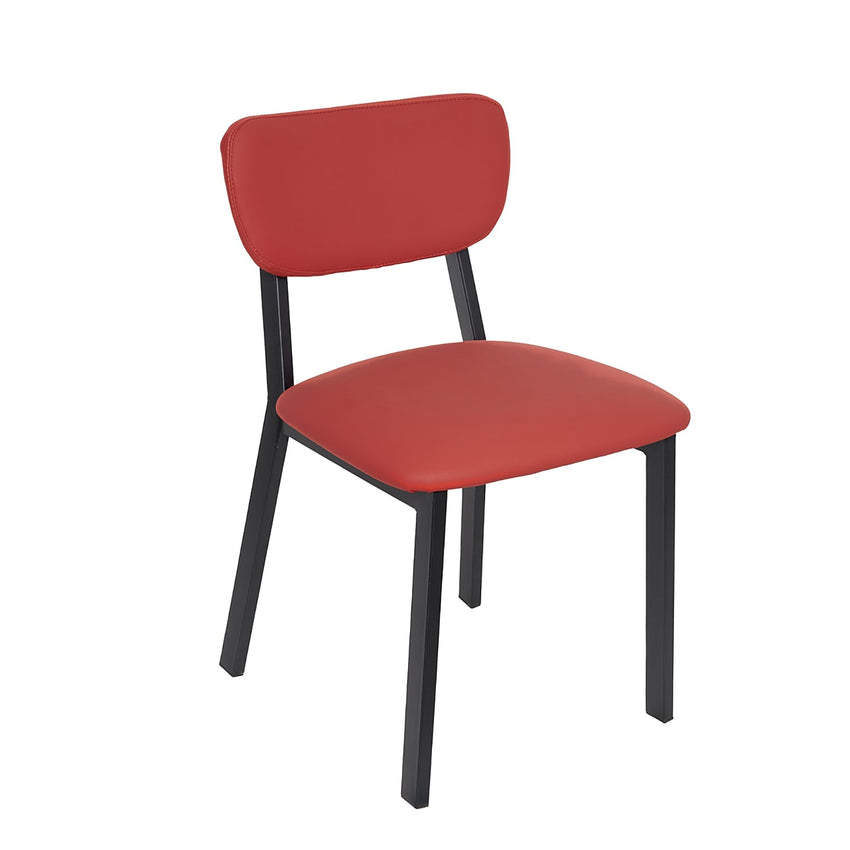 BFM Seating Hamilton Side Chair, Grade 3 Vinyl Seat & Back - Steel Frame - Sand Black Finish - (BFM - JS10C) - SchoolOutlet