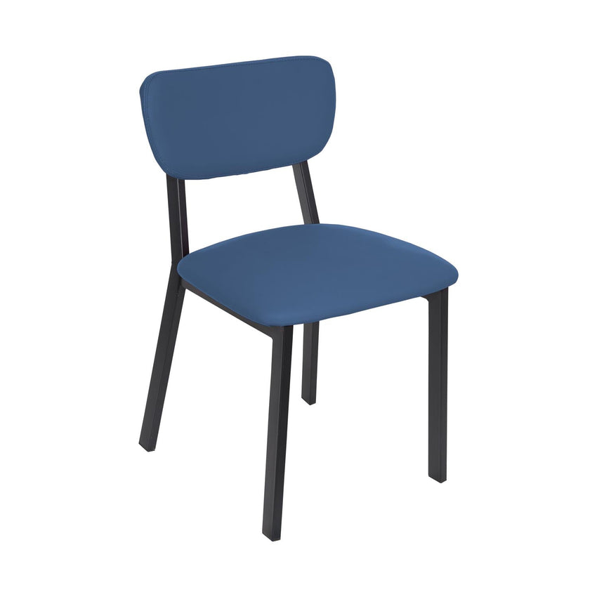 BFM Seating Hamilton Side Chair, Grade 3 Vinyl Seat & Back - Steel Frame - Sand Black Finish - (BFM - JS10C) - SchoolOutlet