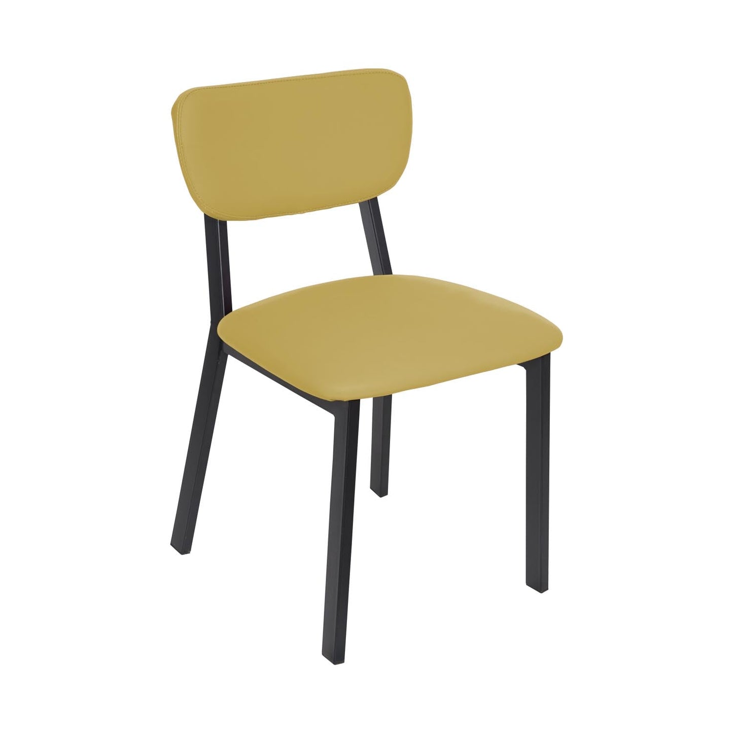BFM Seating Hamilton Side Chair, Grade 3 Vinyl Seat & Back - Steel Frame - Sand Black Finish - (BFM - JS10C) - SchoolOutlet