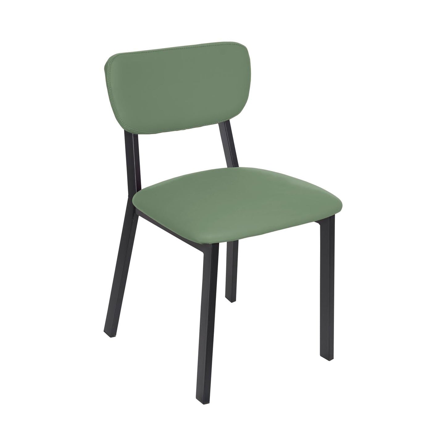 BFM Seating Hamilton Side Chair, Grade 3 Vinyl Seat & Back - Steel Frame - Sand Black Finish - (BFM - JS10C) - SchoolOutlet