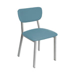 BFM Seating Hamilton Side Chair, Grade 3 Vinyl Seat & Back - Steel Frame - Platinum Finish - (BFM - JS10C) - SchoolOutlet