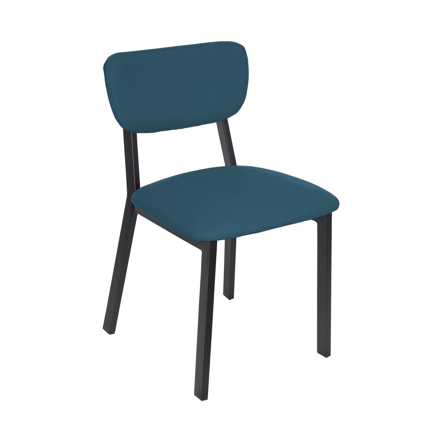 BFM Seating Hamilton Side Chair, Grade 3 Vinyl Seat & Back - Steel Frame - Sand Black Finish - (BFM - JS10C) - SchoolOutlet