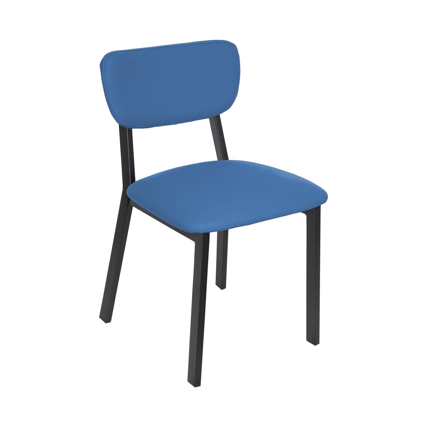 BFM Seating Hamilton Side Chair, Grade 3 Vinyl Seat & Back - Steel Frame - Sand Black Finish - (BFM - JS10C) - SchoolOutlet