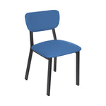 BFM Seating Hamilton Side Chair, Grade 3 Vinyl Seat & Back - Steel Frame - Sand Black Finish - (BFM - JS10C) - SchoolOutlet