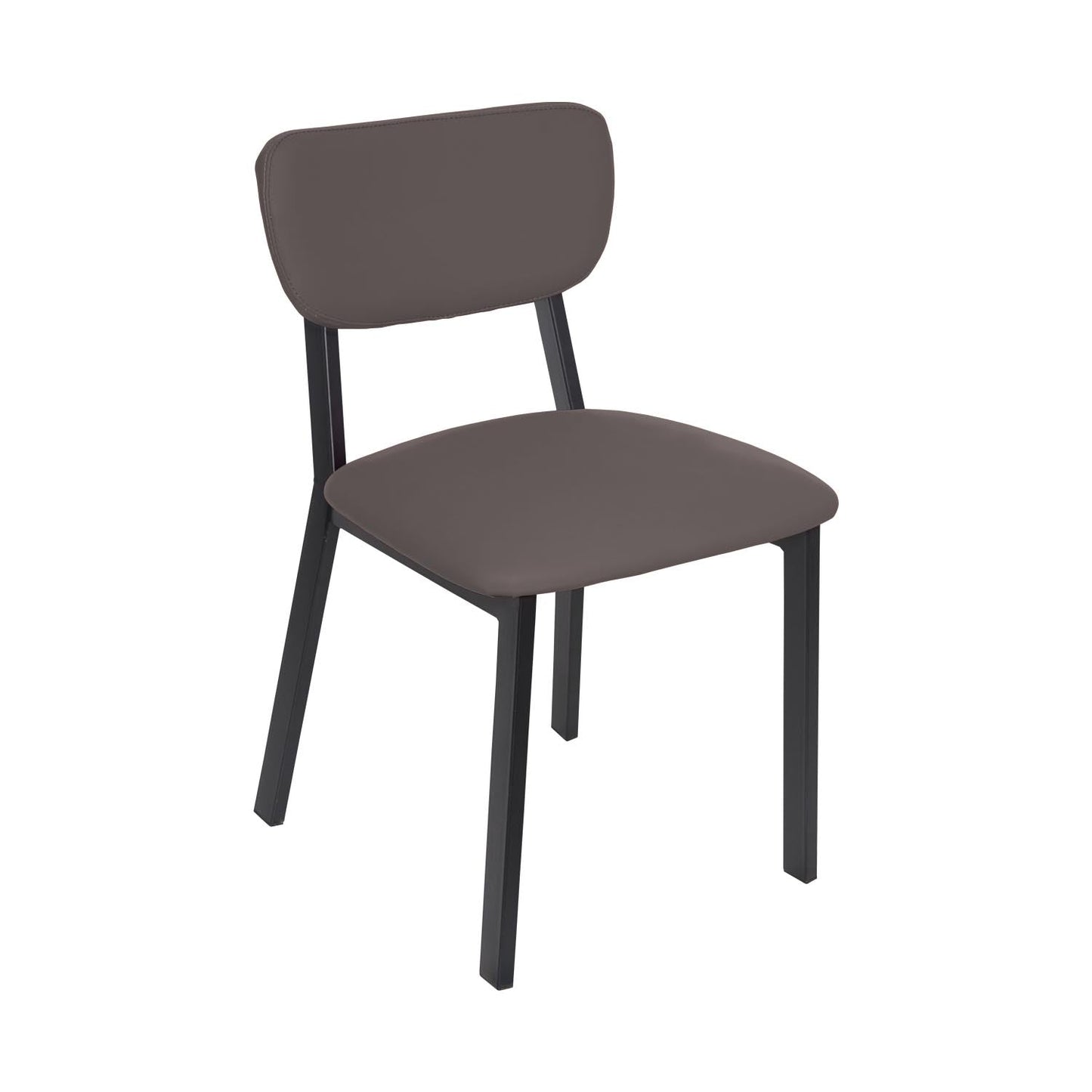 BFM Seating Hamilton Side Chair, Grade 3 Vinyl Seat & Back - Steel Frame - Sand Black Finish - (BFM - JS10C) - SchoolOutlet