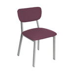 BFM Seating Hamilton Side Chair, Grade 3 Vinyl Seat & Back - Steel Frame - Platinum Finish - (BFM - JS10C) - SchoolOutlet