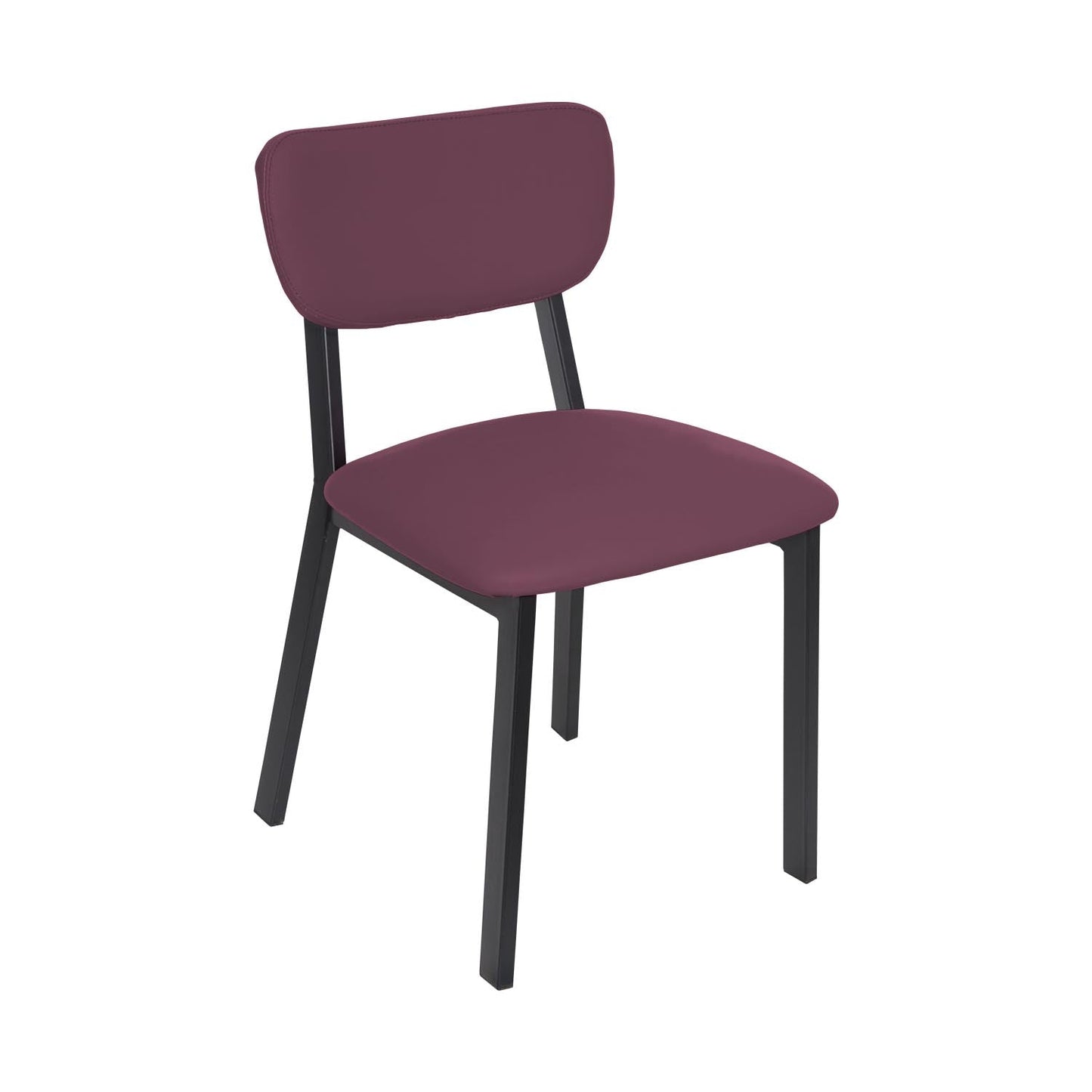 BFM Seating Hamilton Side Chair, Grade 3 Vinyl Seat & Back - Steel Frame - Sand Black Finish - (BFM - JS10C) - SchoolOutlet