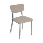 BFM Seating Hamilton Side Chair, Grade 3 Vinyl Seat & Back - Steel Frame - Platinum Finish - (BFM - JS10C) - SchoolOutlet