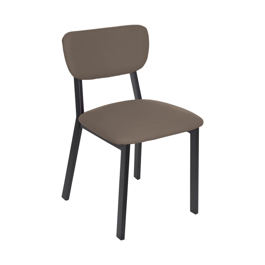 BFM Seating Hamilton Side Chair, Grade 3 Vinyl Seat & Back - Steel Frame - Sand Black Finish - (BFM - JS10C) - SchoolOutlet