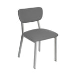 BFM Seating Hamilton Side Chair, Grade 3 Vinyl Seat & Back - Steel Frame - Platinum Finish - (BFM - JS10C) - SchoolOutlet