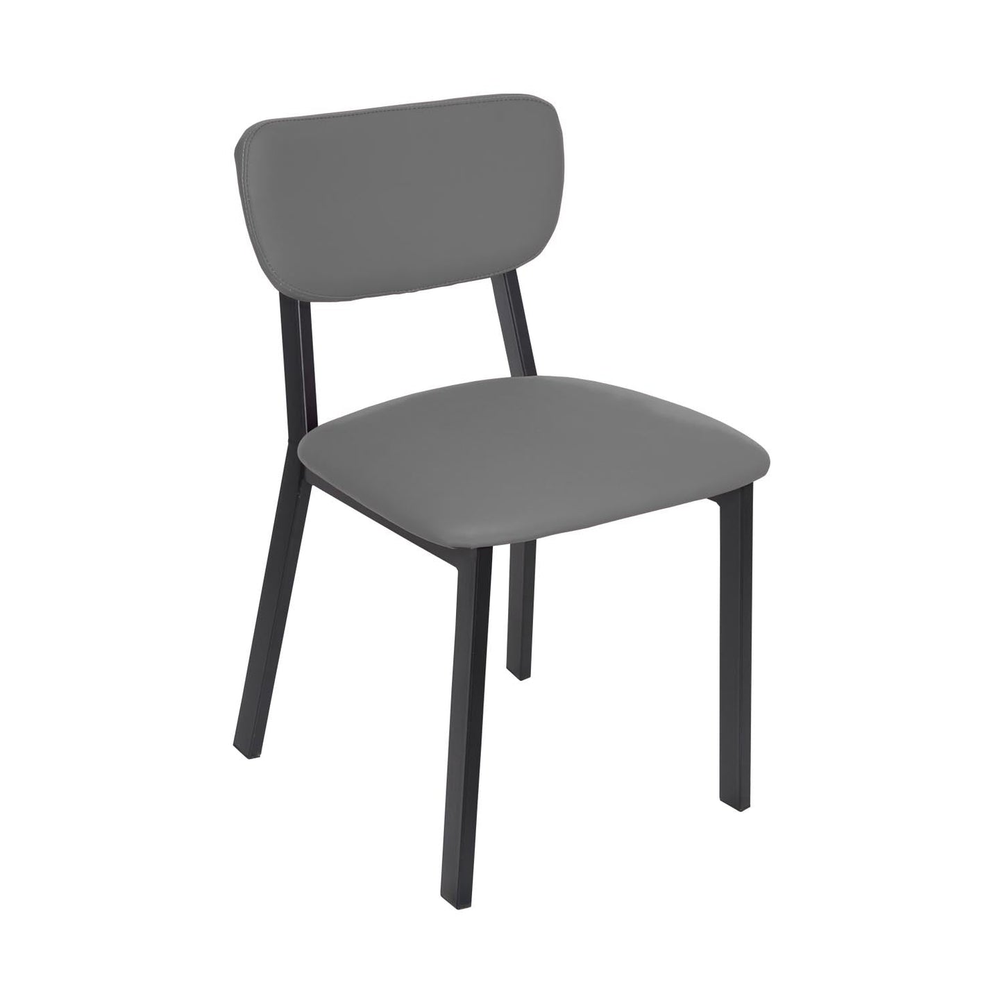 BFM Seating Hamilton Side Chair, Grade 3 Vinyl Seat & Back - Steel Frame - Sand Black Finish - (BFM - JS10C) - SchoolOutlet