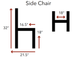 BFM Seating Hamilton Side Chair, Grade 3 Vinyl Seat & Back - Steel Frame - Platinum Finish - (BFM - JS10C) - SchoolOutlet